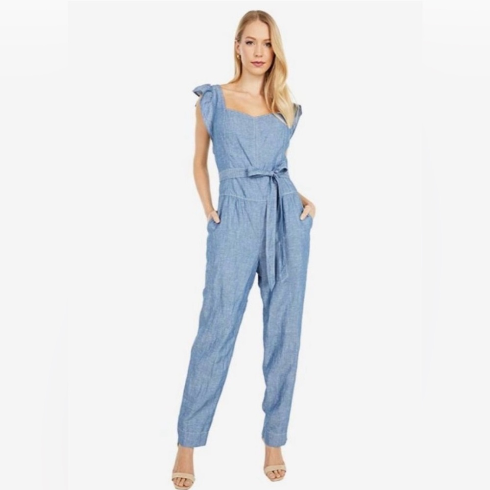 La Vie by Rebecca Taylor Light Denim Jumpsuit. Size 10